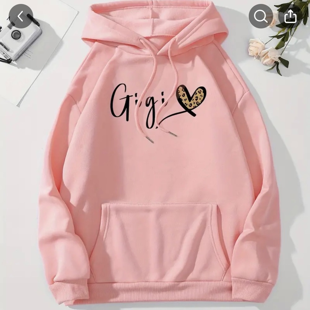 GIGI women’s pink hoodie